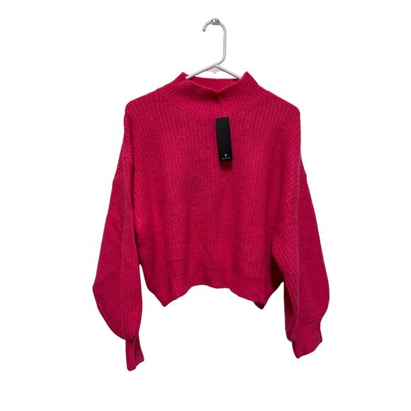 NWT Lulus Hot Pink Sweater Size Medium - Picture 1 of 4